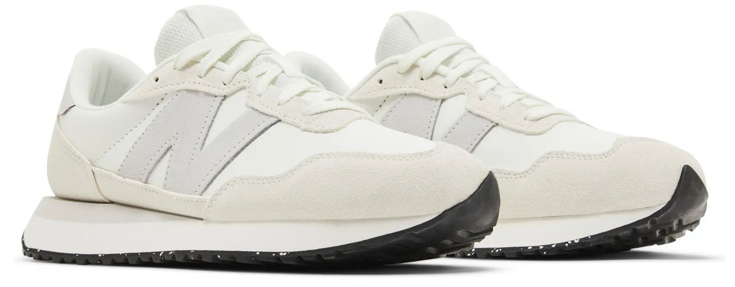 New Balance Women's 237 'White Grey Matter' Sneakers - Size 9W