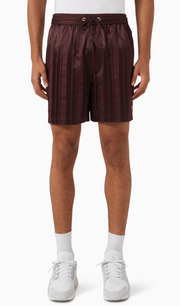 Kith Pinstripe Tricot Active Men's Shorts - Magma Red - Size Medium