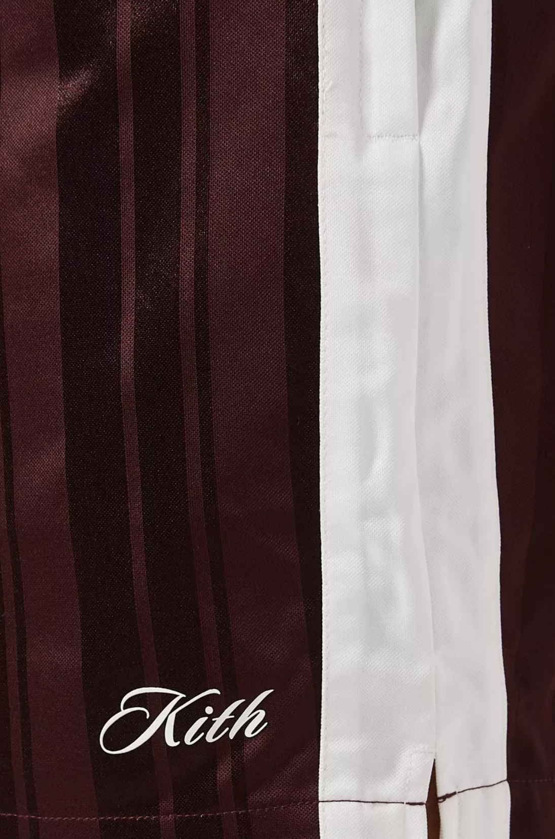 Kith Pinstripe Tricot Active Men's Shorts - Magma Red - Size Small