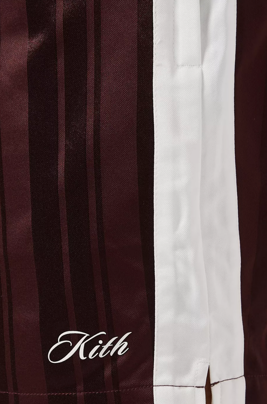 Kith Pinstripe Tricot Active Men's Shorts - Magma Red - Size Medium