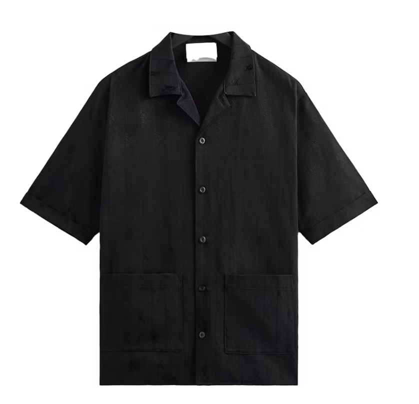 Kith Jacquard Faille Reade Shirt Black Size Small BRAND NEW