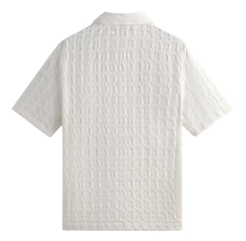 Kith Honeycomb Dobby Boxy Collared Overshirt Skill Size Small BRAND NEW