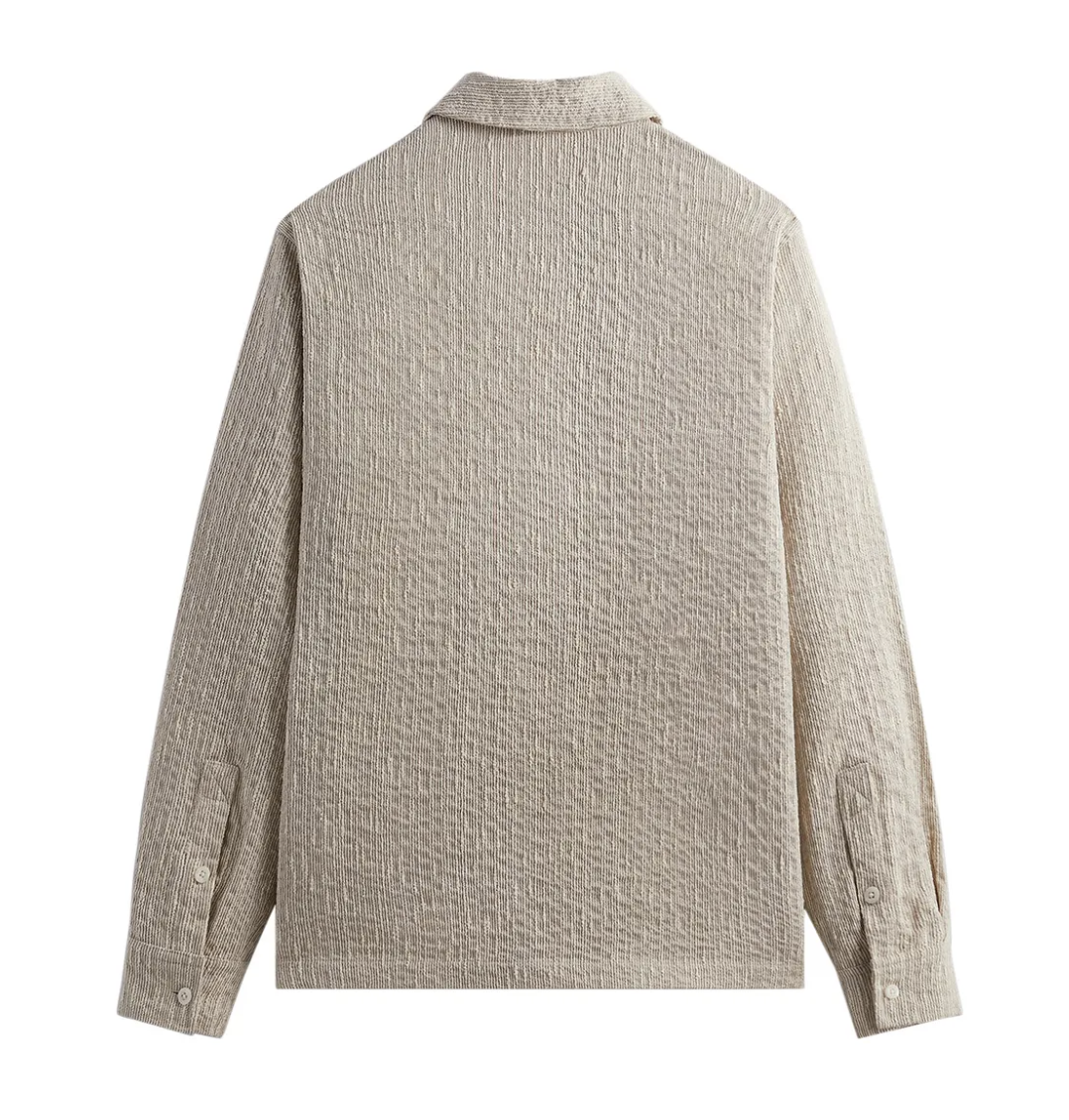 Kith Slub Boucle Boxy Collared Overshirt 'Canvas' Size Small BRAND NEW