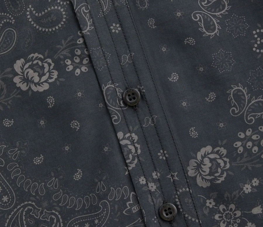 Kith Cupro Linen Sullivan Gi Shirt - Black Size Medium BRAND NEW