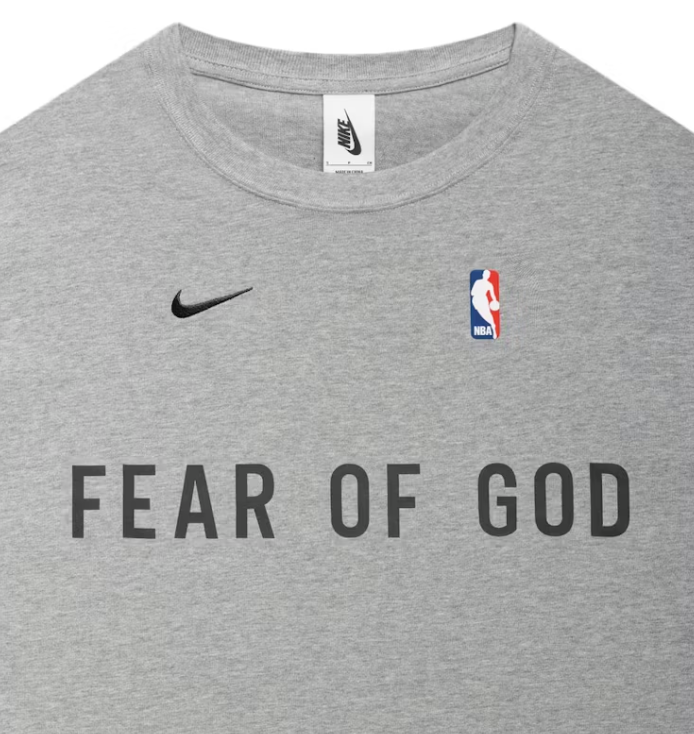 Fear of God x Nike Warm Up T-shirt Dark Heather Grey Size XL BRAND NEW