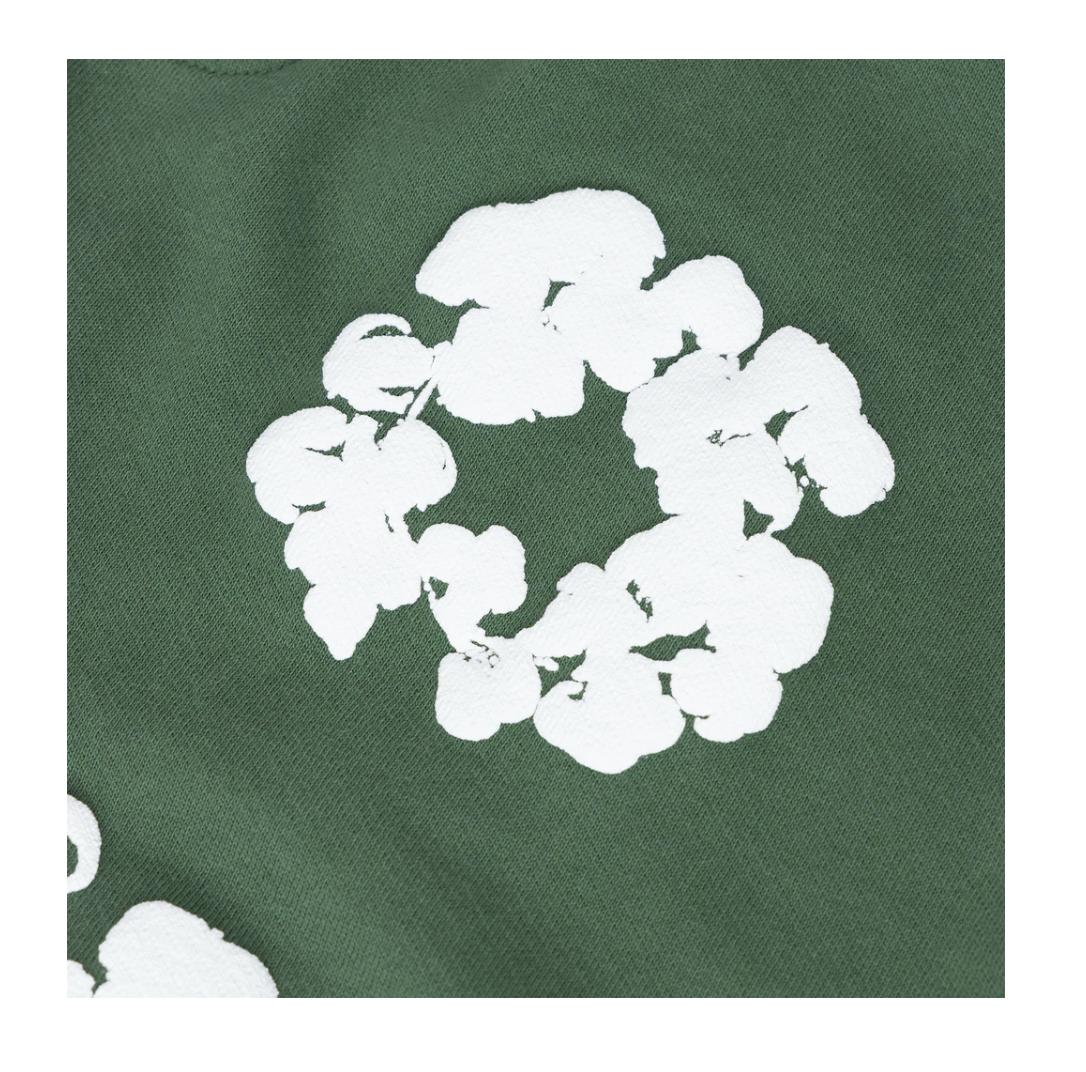 Denim Tears The Cotton Wreath Sweatpants in Green Size XXL