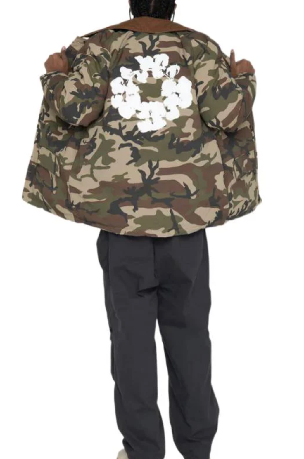 Denim Tears X Stussy RipStop Camo Down Jacket Size Small