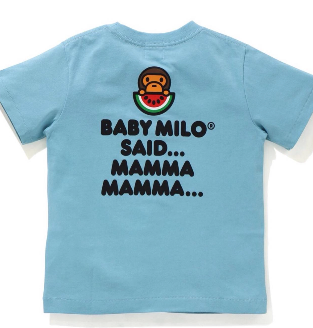 Bape Kids Baby Milo Watermelon Summer Tee Blue Size 140 K
