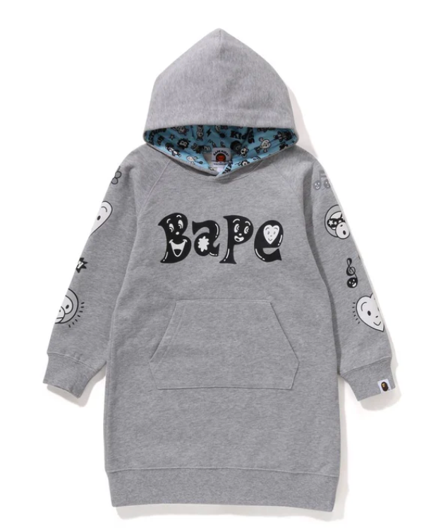 Bape Kids x Chocomoo Hoodie One Piece Grey Size 140 K