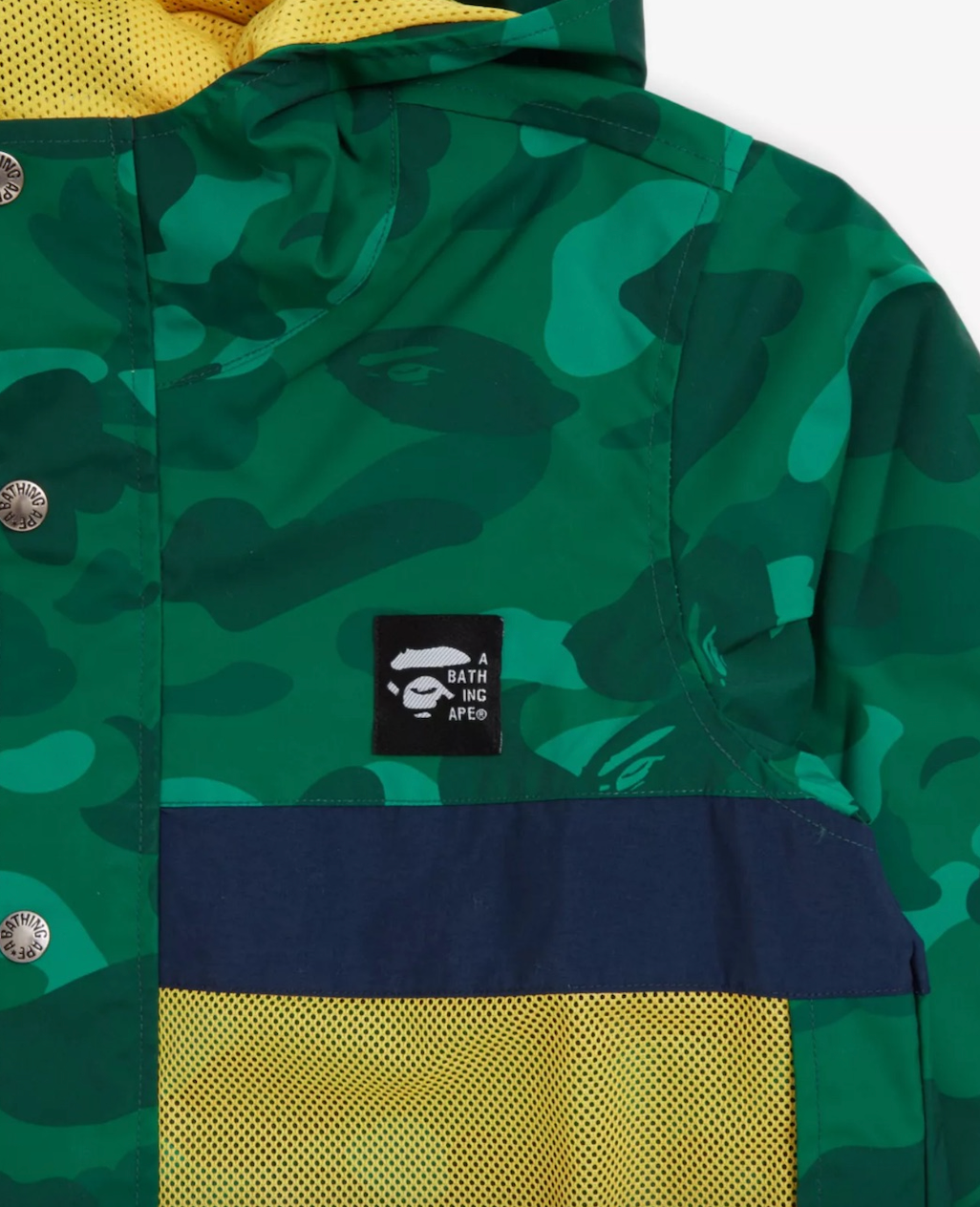 Bape Kids Color Camo Hoodie Jacket Jr Green Size 160 K