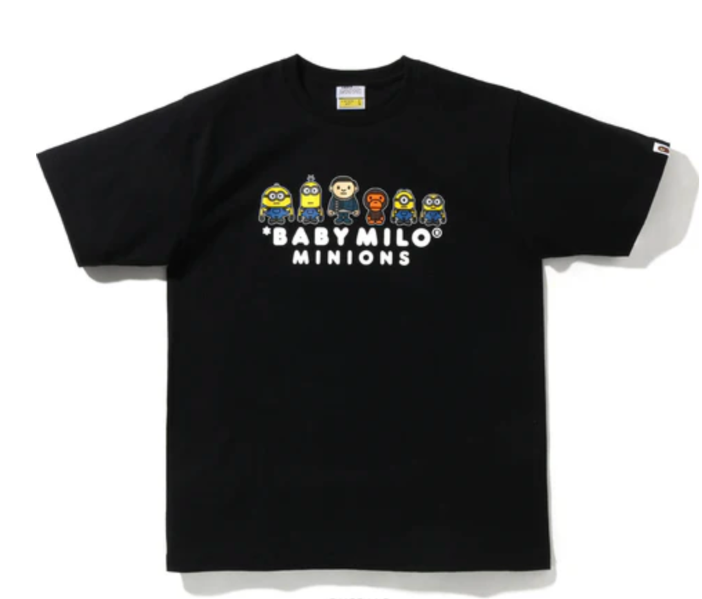 Bape Kids x Minions Baby Milo 05 Tee Black Size 130 K