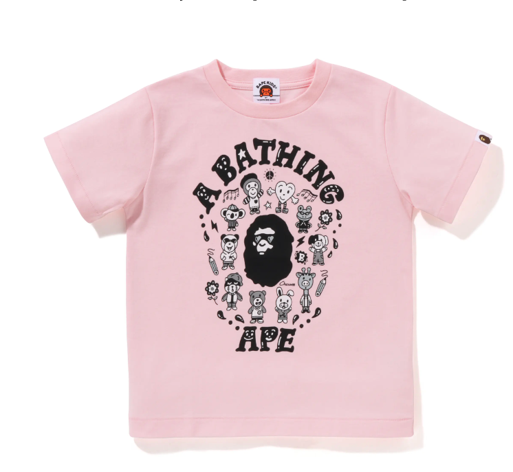 Bape Kids x Chocomoo Tee Pake Set Pink Size 100 K