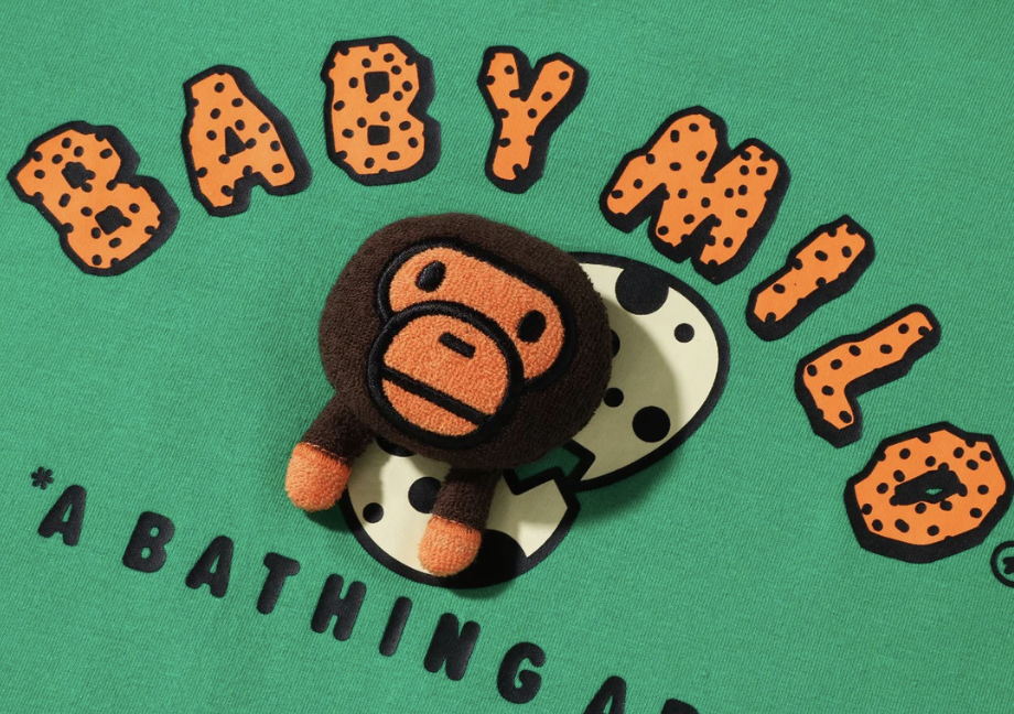 Bape Kids Baby Milo Plush Doll In An Egg Tee Green Size 130 K