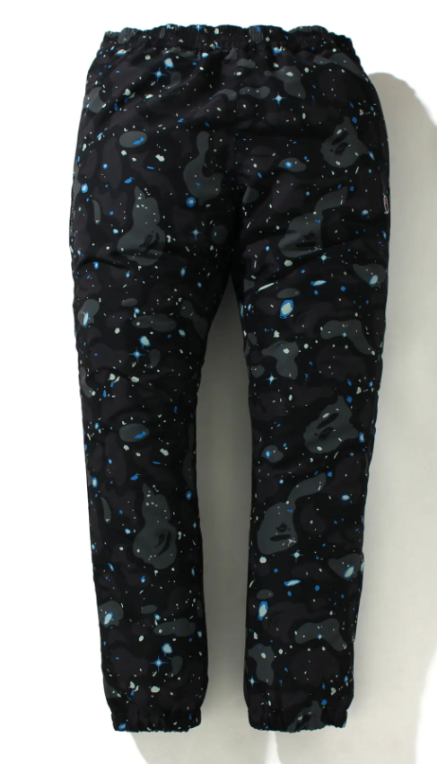 Bape Space Camo Black Track Pants Size XXL