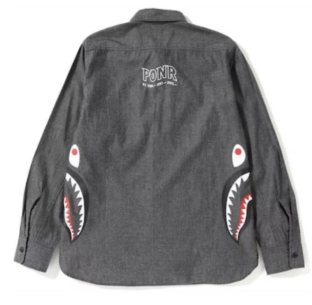 Bape Kids Side Shark Shirt Black Size 110 K