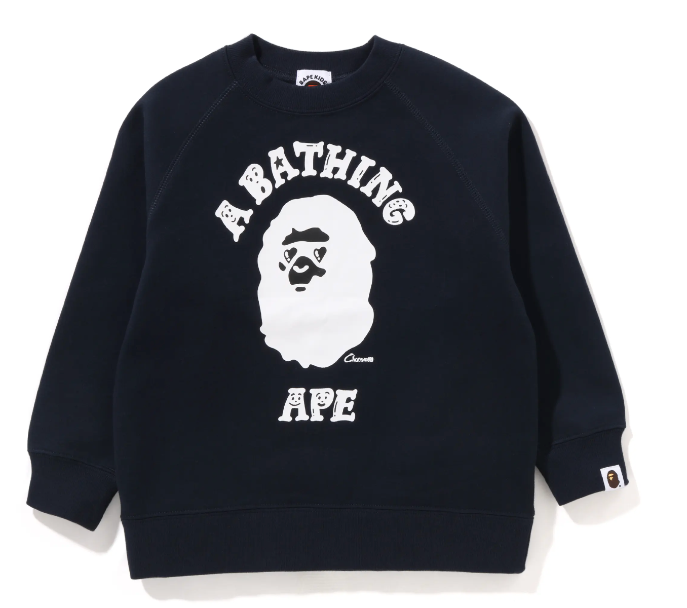 Bape Kids x Chocomoo College Crewneck Navy Size 110 K