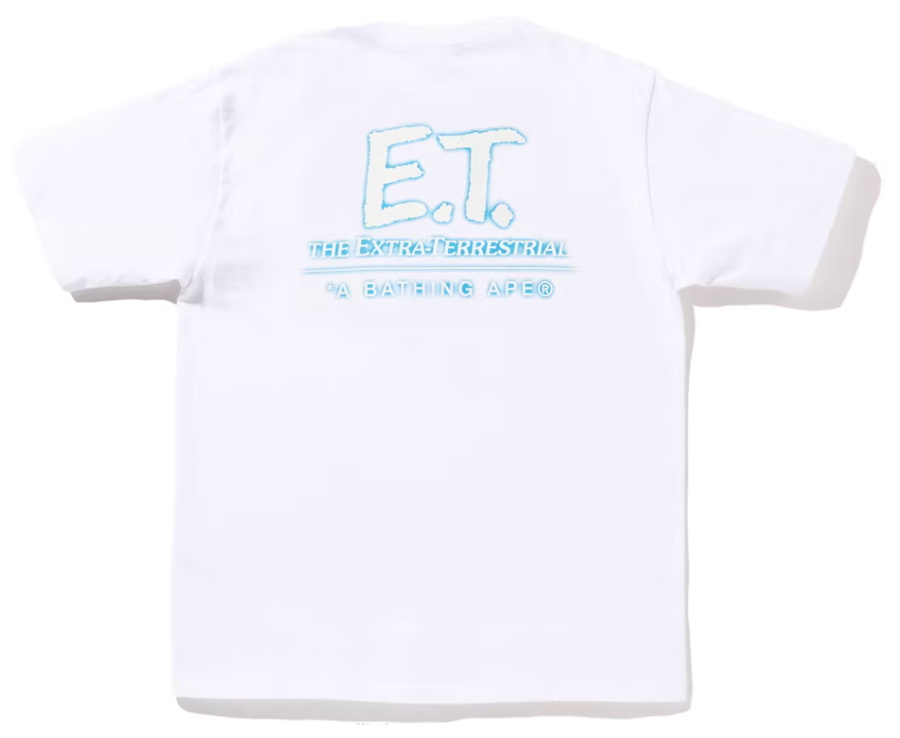 Bape Kids x E.T. Head Tee White Size 120 K