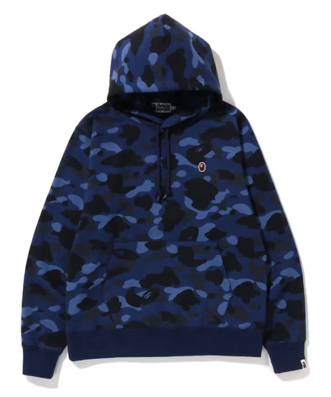 Bape Kids Color Camo One Point Ape Head Pullover Hoodie Navy Size 120 K
