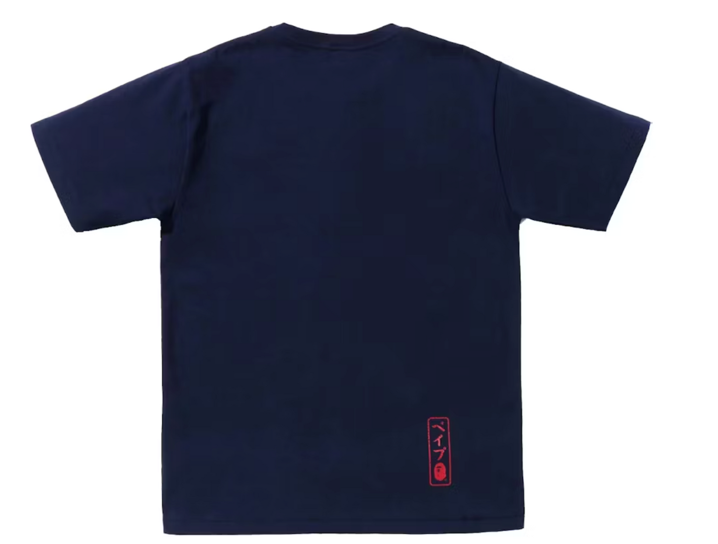 Bape Kids Koinobori Carp Flags Ape Head Tee Navy Size 100 K