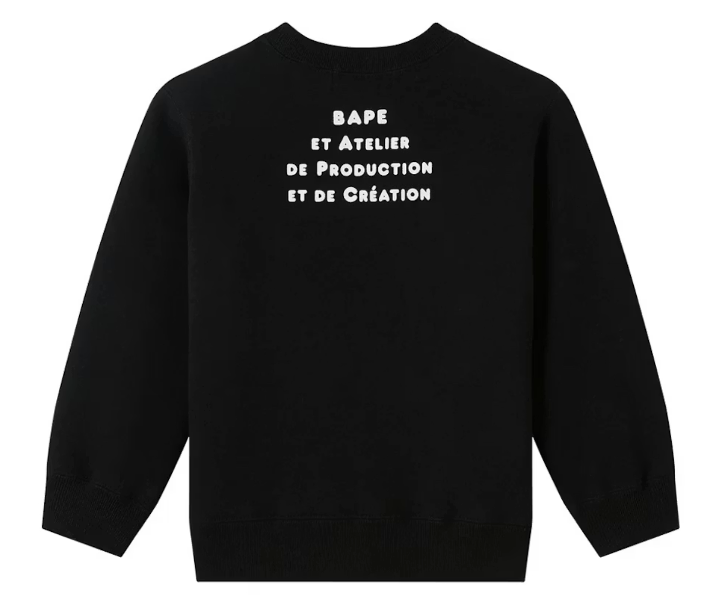 Bape Kids x A.P.C Milo Cloud Crewneck Black Size 110 K