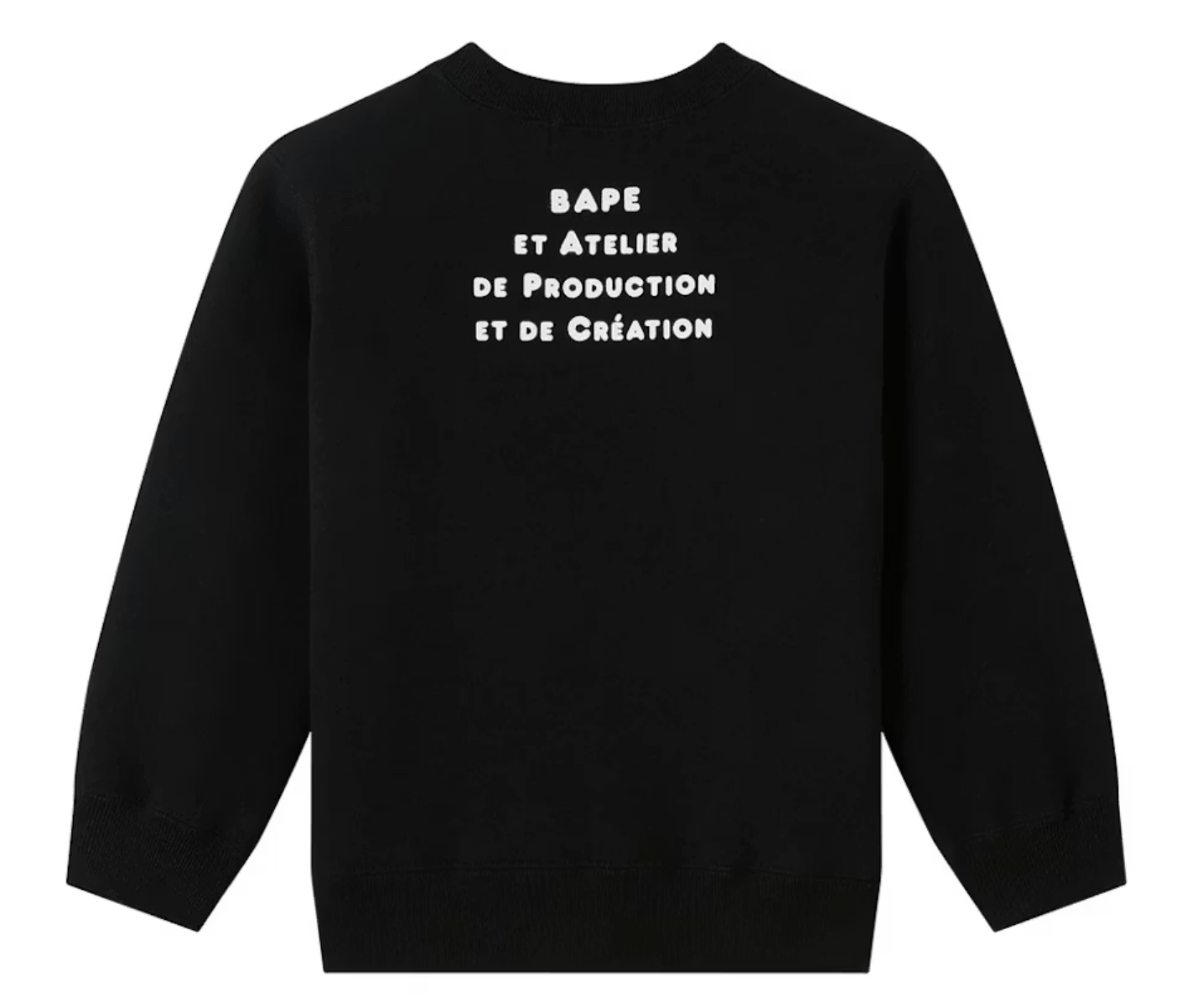 Bape Kids x A.P.C Milo Cloud Crewneck Black Size 120 K