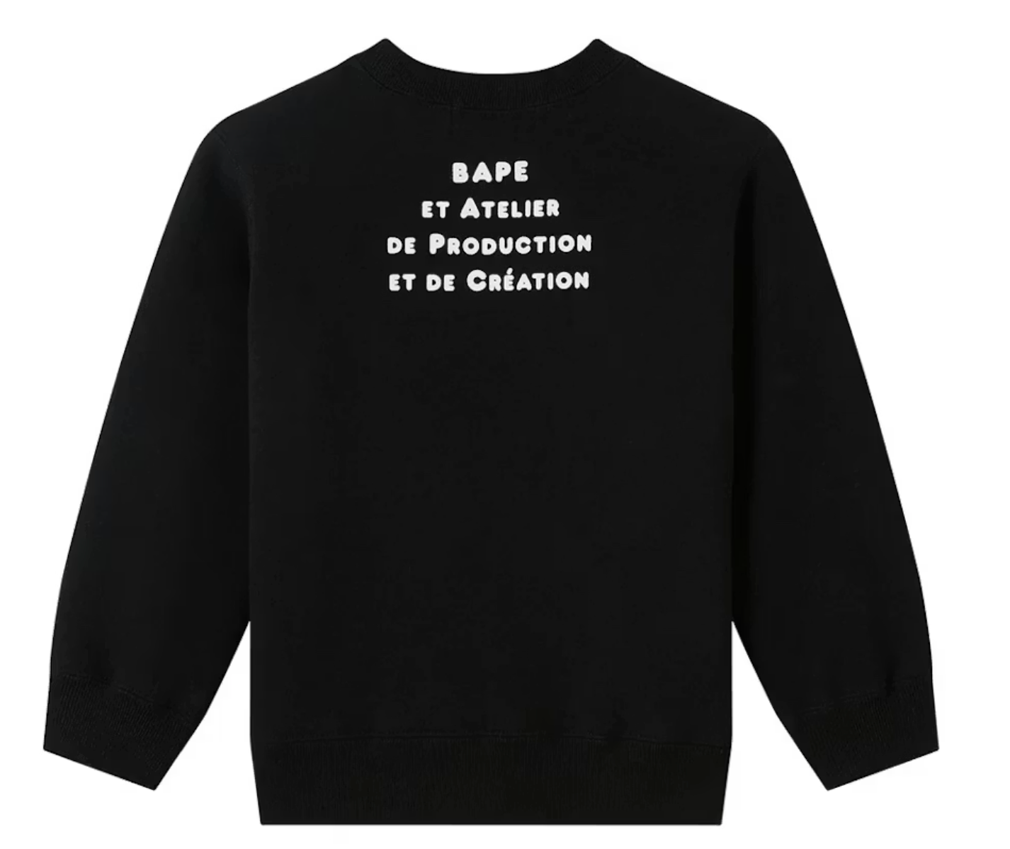 Bape Kids x A.P.C Milo Cloud Crewneck Black Size 100 K