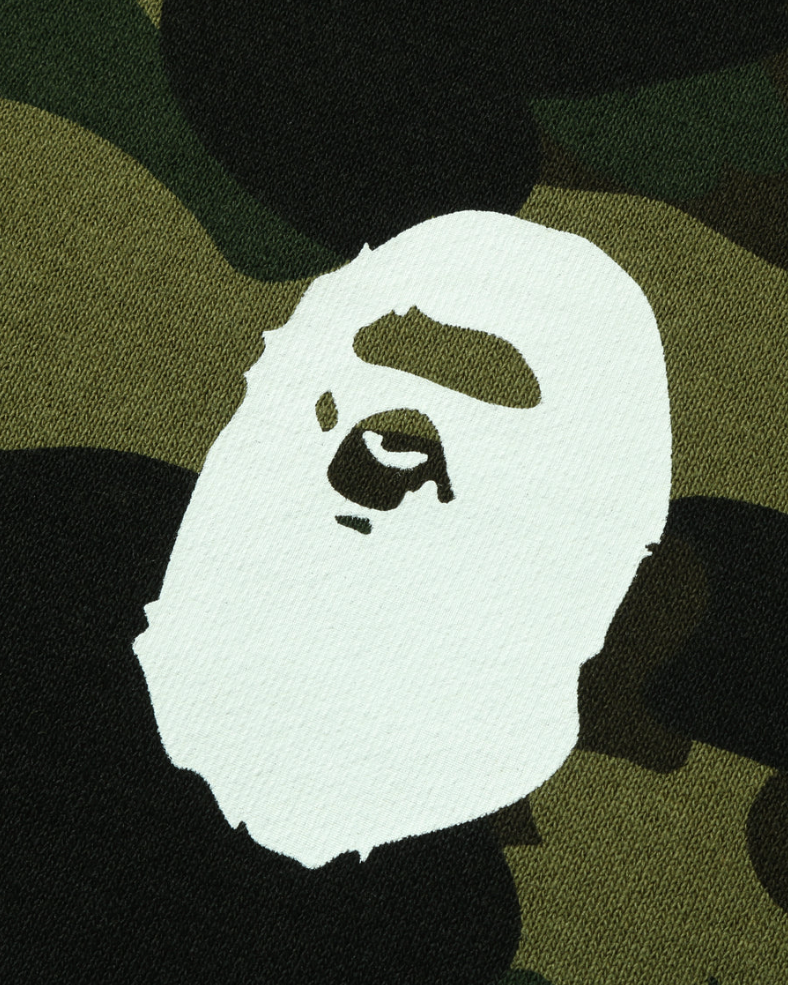 Bape 1st Camo Ape Head Green Crewneck Sweater Size Medium