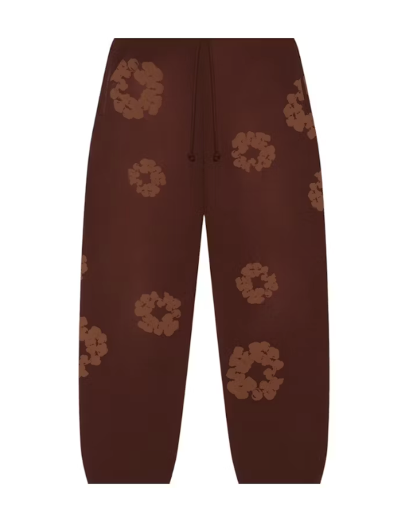 Denim Tears Mono Cotton Wreath Sweatpants 'Brown'