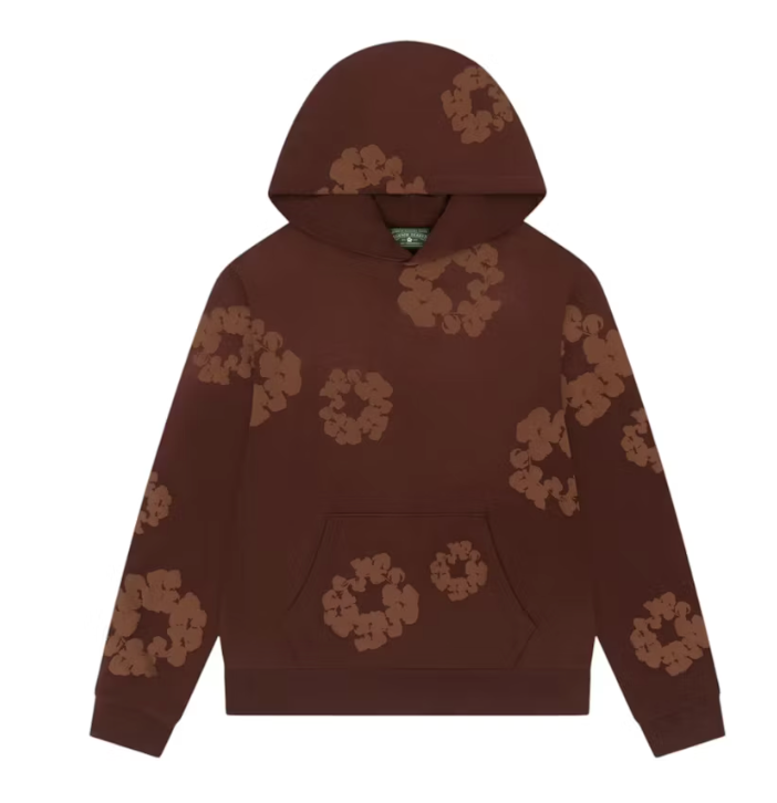 Denim Tears Mono Cotton Wreath Hoodie 'Brown'