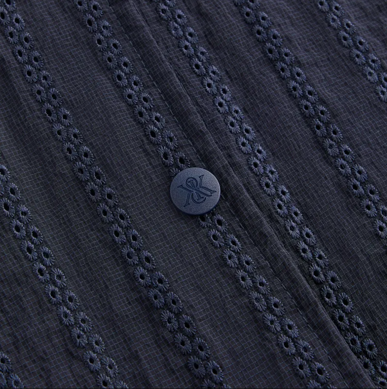 Kith Women's Kieran Crest Navy Coaches Jacket Size XS