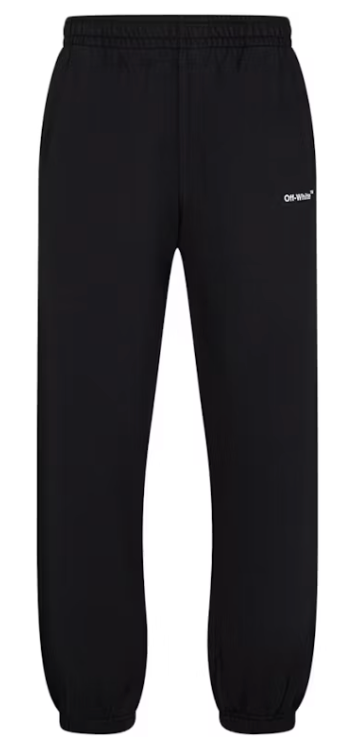 Off-White Caravaggio Saint Jerome Writing Diag Slim Fit Sweatpants Black & White XL