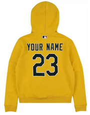 OFF-WHITE x MLB Oakland Athletics Yellow Pullover Hoodie LG