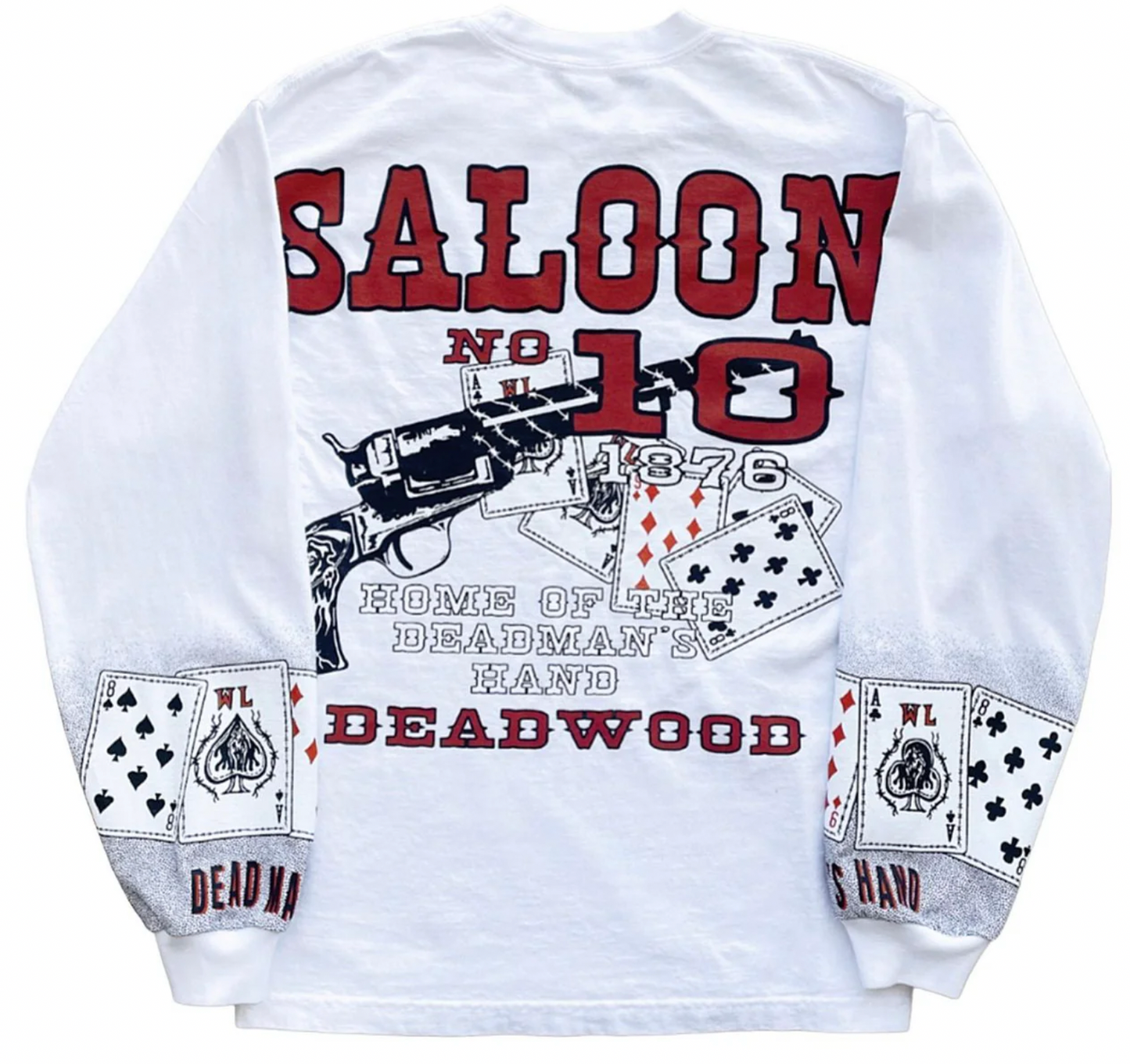 Warren Lotas 'Deadman's Hand' Long Sleeve Shirt XL (Gently Used with Tags)