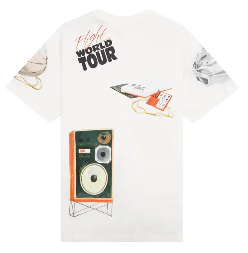 Brand New Air Jordan Artist Series By Jacob Rochester S/S T-Shirt White XS