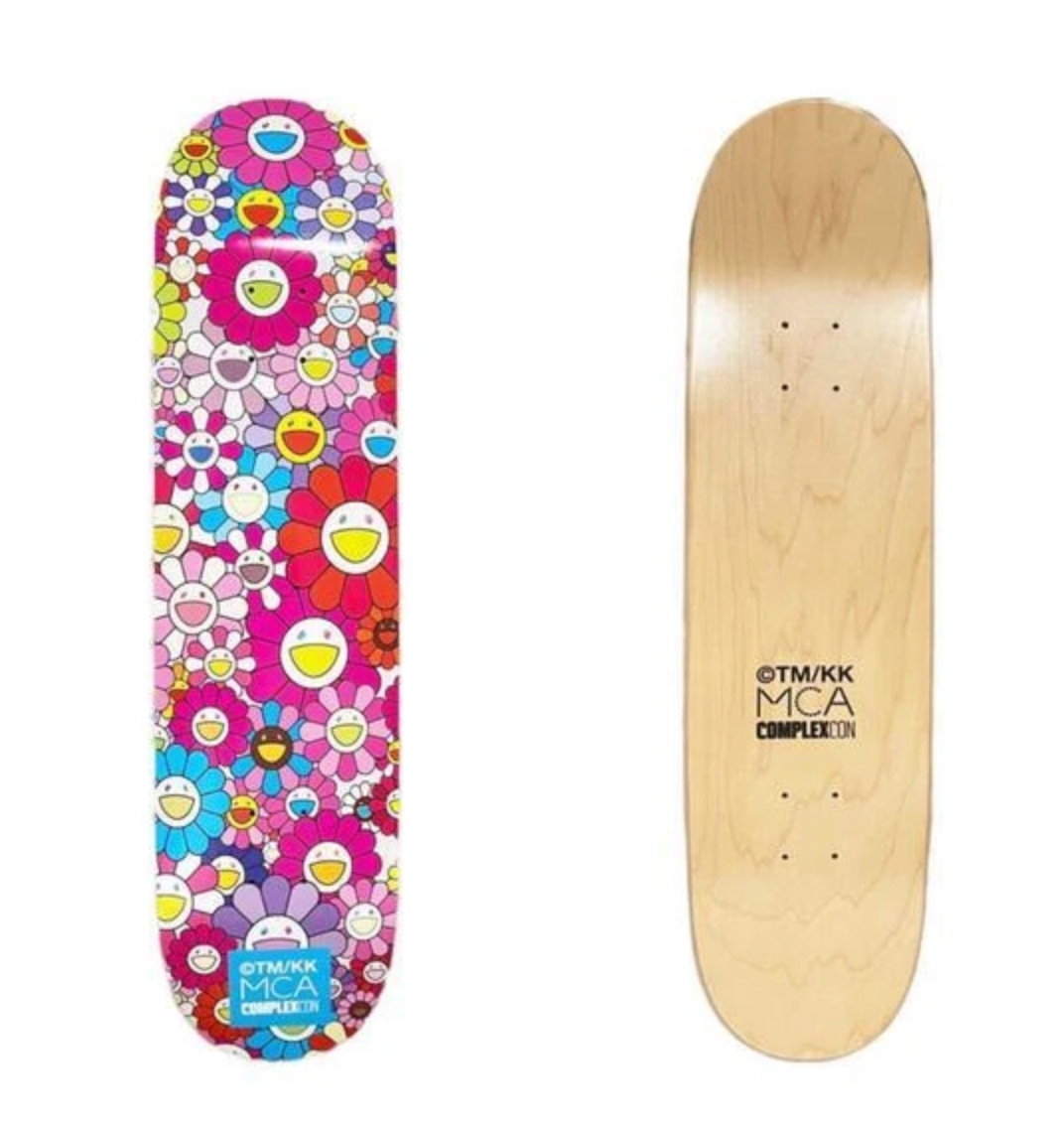 Takashi Murakami X ComplexCon Exclusive Multi-Color Flowers 8.0 Skate Deck