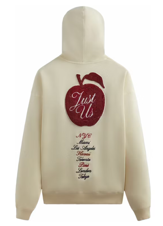 KITH Men's Nelson Pullover Hoodie 'NY To The World' - Off White - SM BRAND NEW