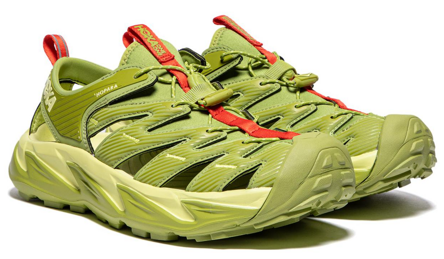 HOKA Brand New Hopara Sandal 'Dark Citron' Shoes - Size 8M