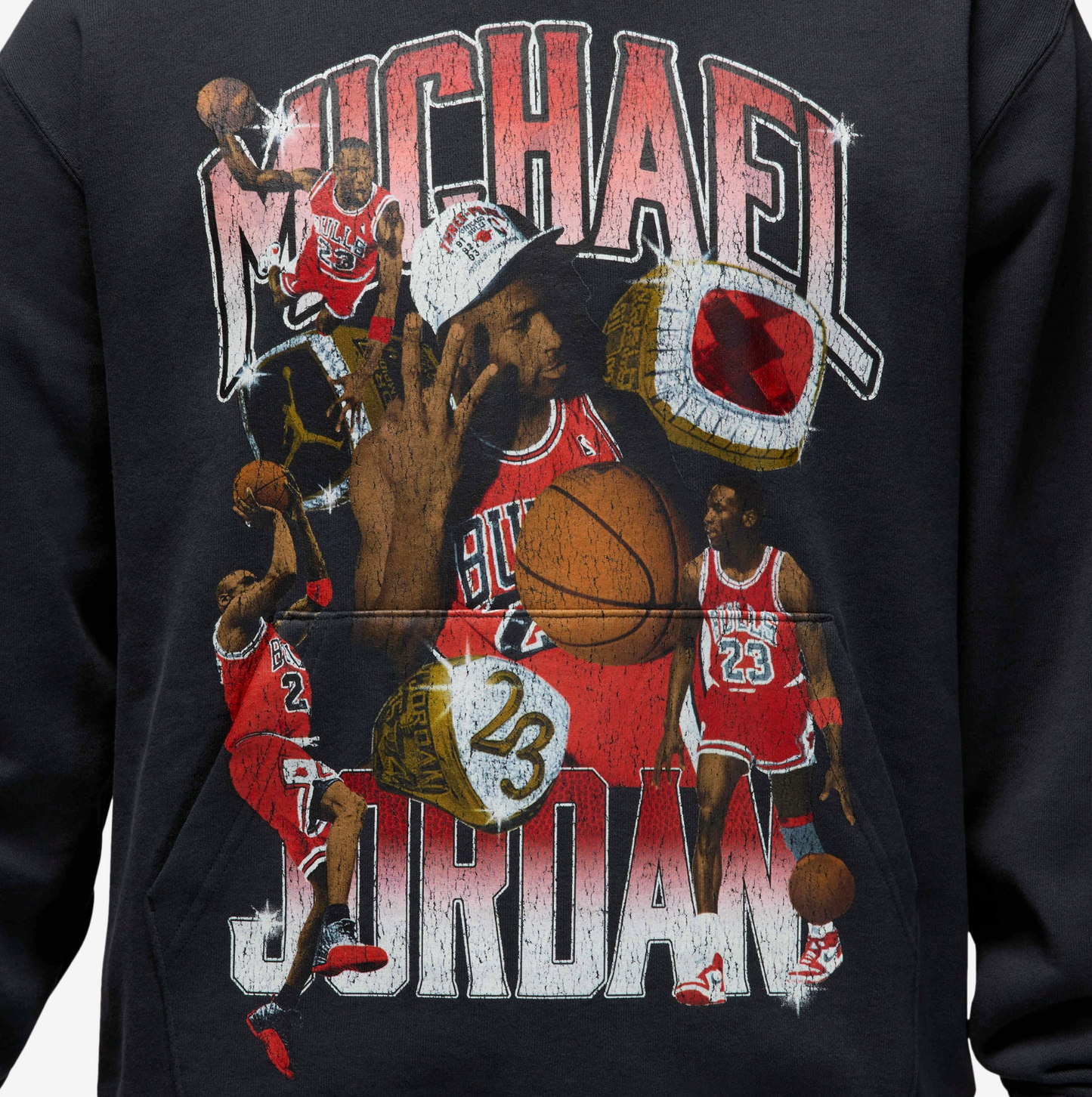 Jordan Flight Fleece Graphic Pullover Hoodie Off Noir Size Medium