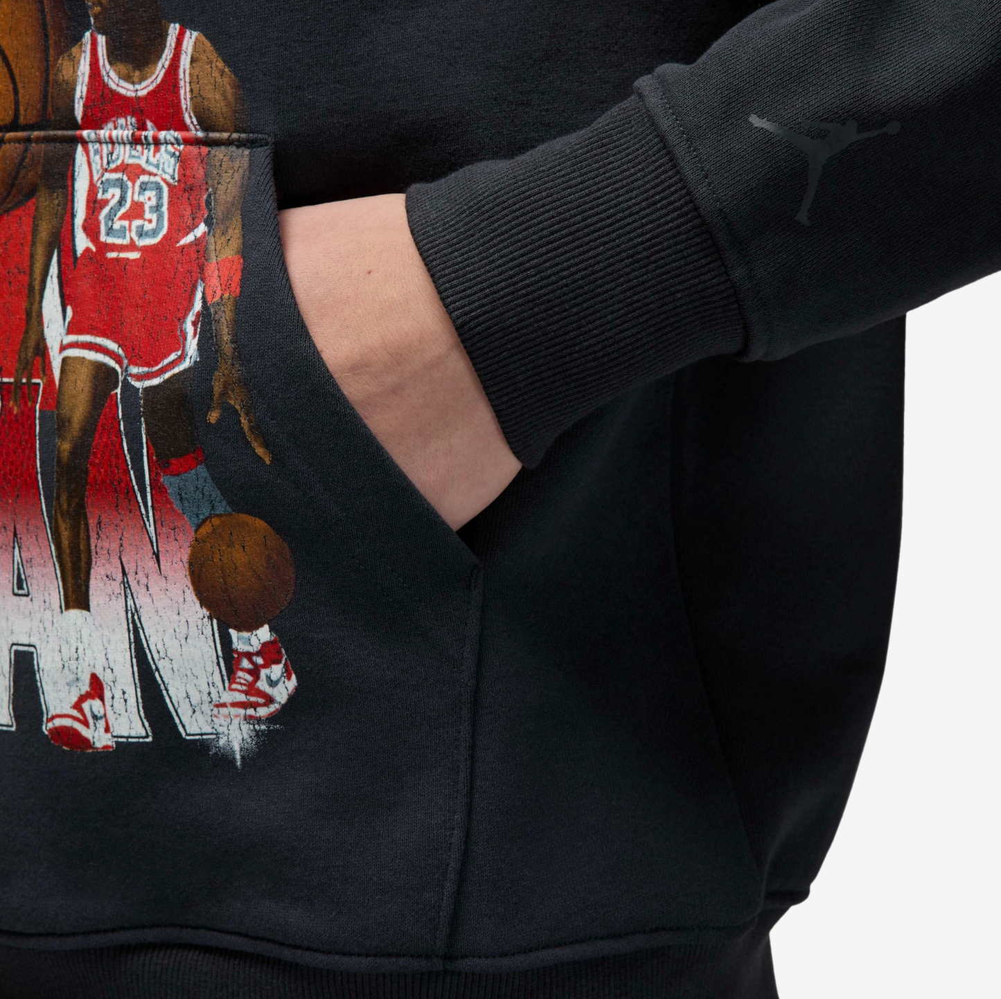 Brand New Jordan Flight Fleece Graphic Pullover Hoodie Off Noir Size XXXL