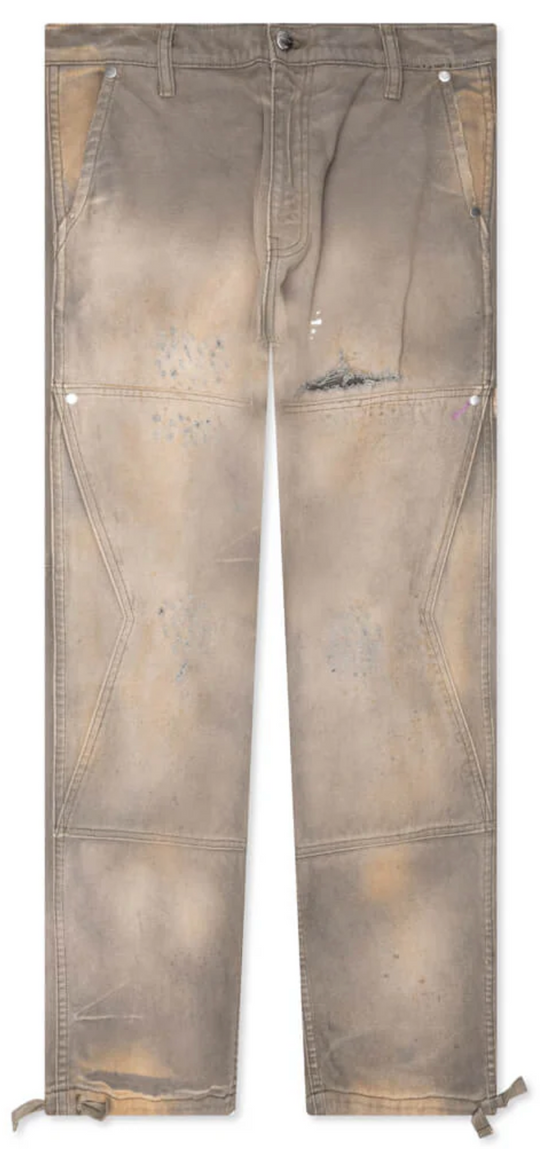 RHUDE Authentic  Reza Double Knee Olive Pants Mens Size Small MSRP:$975.00