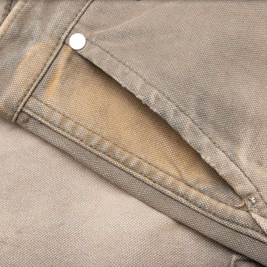 RHUDE Authentic Reza Double Knee Olive Pants Mens Size Medium MSRP:$975.00