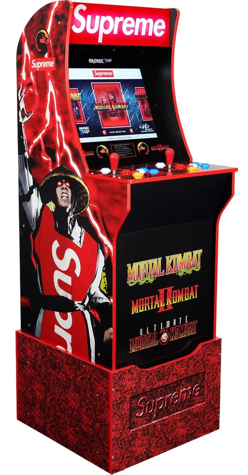 Arcade1UP X Supreme X Mortal Kombat Red Arcade Machine FW 2020