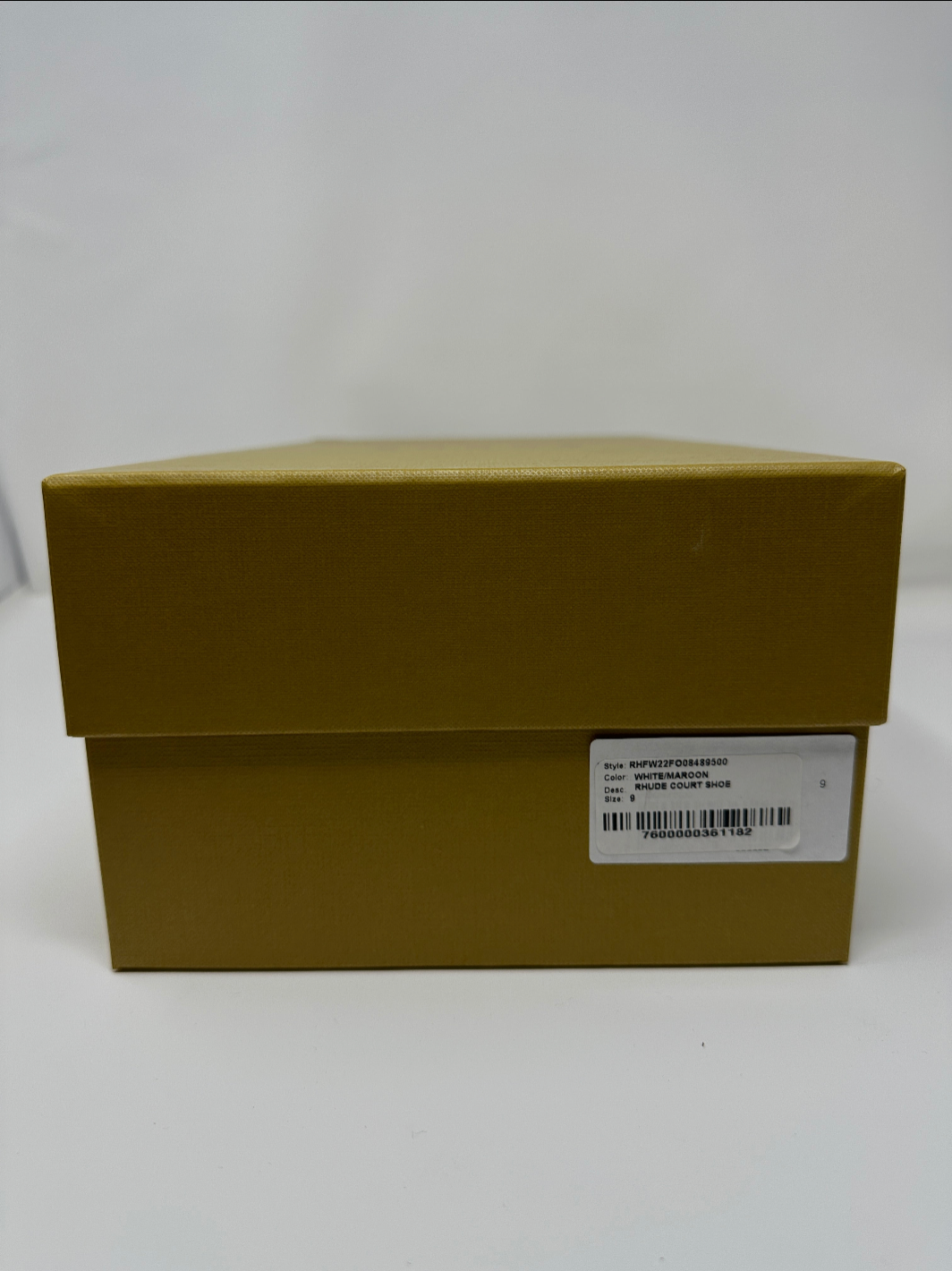 Rhude Court Shoe - White/Maroon MSRP $670