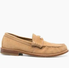 Rhude Suede Tan Slip-On Loafer Shoes