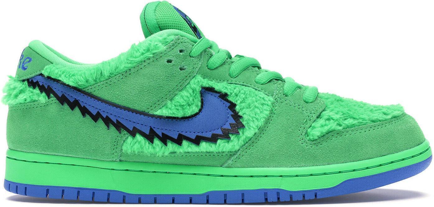 Size 7 - Nike SB Dunk Low x Grateful Dead Green Bear 2020