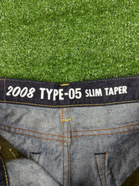 BAPE X OVO 2008 Type-05 Navy Denim Pants Size XL
