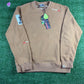 BAPE PolarTech Wide Fit Beige Crewneck Size Large