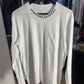 Chrome Hearts Neck Logo Long Sleeve Pocket Crew T-shirt White