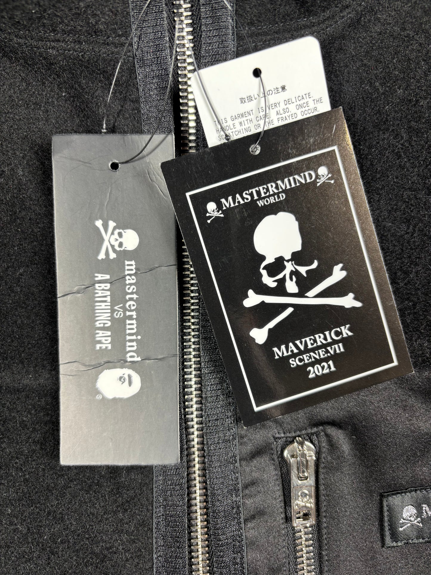 Mastermind Cashmere Fleece Black Blouson Size Large (MSRP: $6,000)