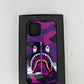 BAPE Color Camo Purple Shark iPhone 12 Pro Max Case